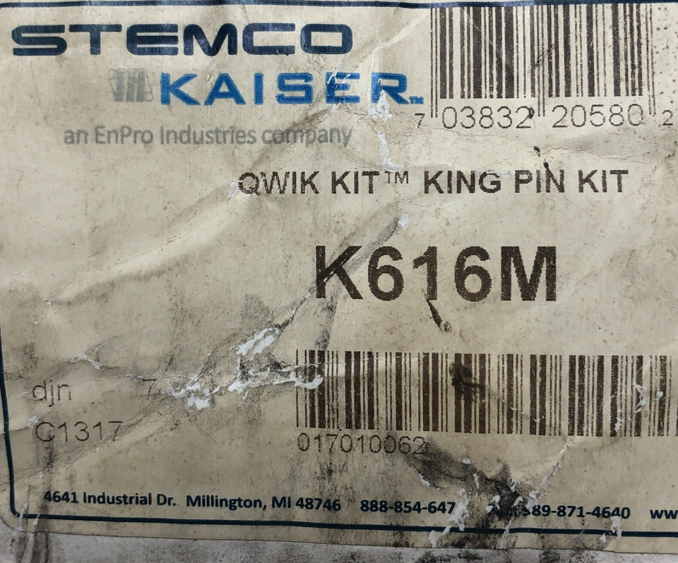 Stemco Kaiser K616M King Pin Kit; Please See Pictures. eBay