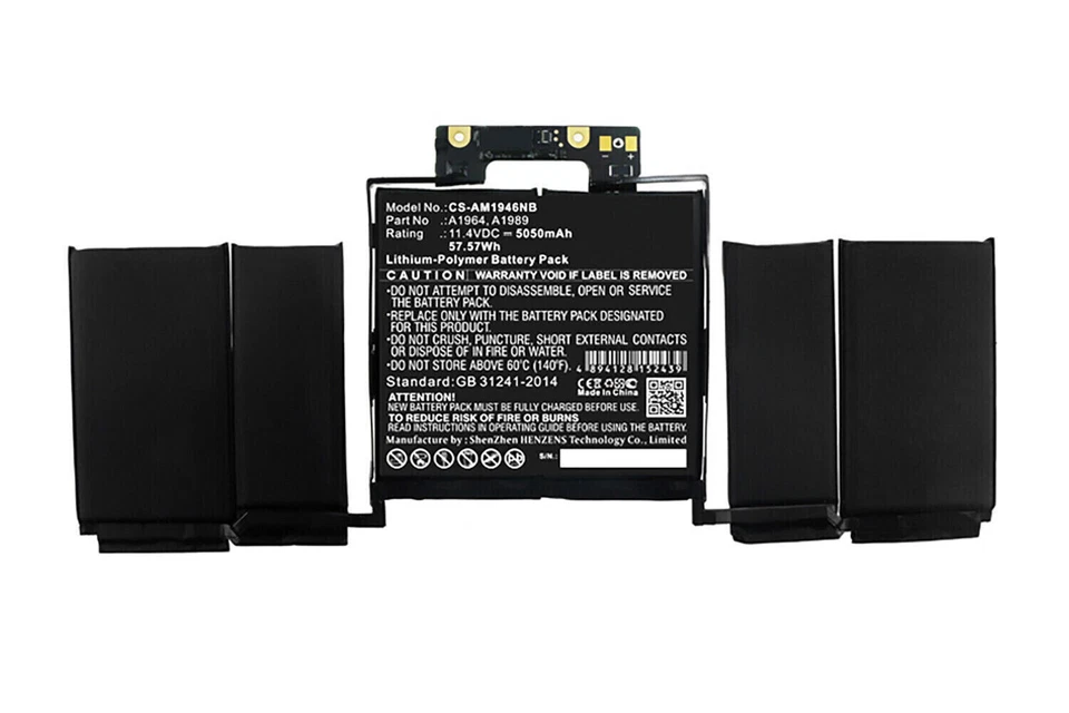 Akku für Apple MacBook Pro 13" A2251 (EMC 3348) Four Thunderbolt Ports 2020 - Bild 3 von 4