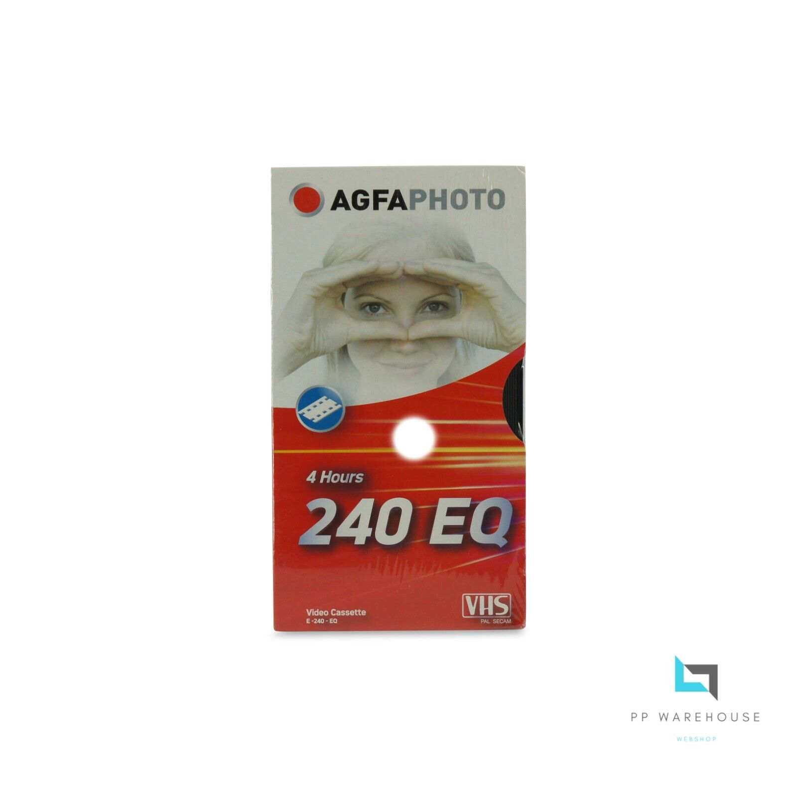 AgfaPhoto E-240 EQ VHS Leerkassette Neu in Folie Bespielbar VCR Video Cassette