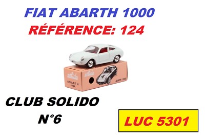 Solido: 124 Abarth 1000 (Gebraucht) in Fontaines NE für CHF 21 - mit