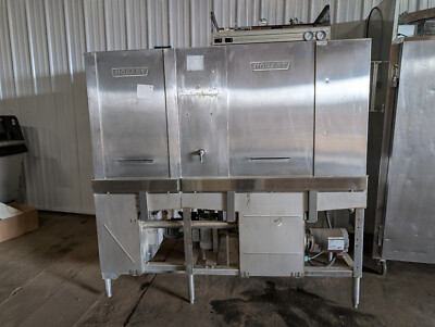 Hobart CRS66A Two Door Rack Conveyor Dishwasher, 203 Racks per