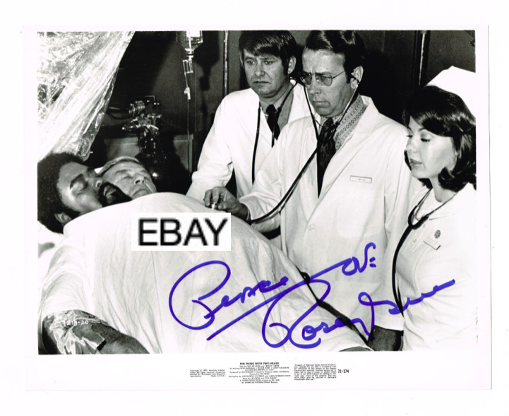 THE THING WITH TWO HEADS 1972 SIGNED PHOTO ROSEY GRIER FOOTBALL HERO REPRO