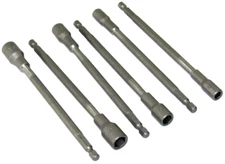 6 pc 6" Magnetic Nut Driver Bit Setter Bit Nut Driver SAE 2 EA  1/4" 5/16" 3/8"