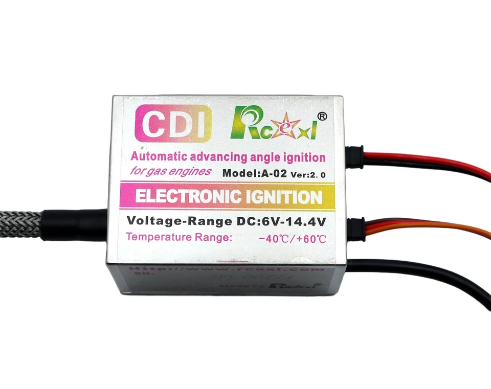 Rcexl Ignition 1/4-32 Spark Plug 120 Degree for Gas Engine RC Model Plane - Image 3 of 4