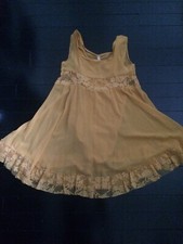 Kid Lyrical Yellow Dance Dress Girl Ballet Dancewear Costume Size 6