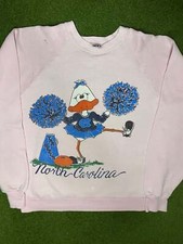 80s North Carolina Tar Heels - Cheerleader - Vintage College Sweatshirt Medium 