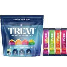 TREVI™ Sugar Free Electrolytes - Drink Mix Hydration Powder Packets - 28 Coun...