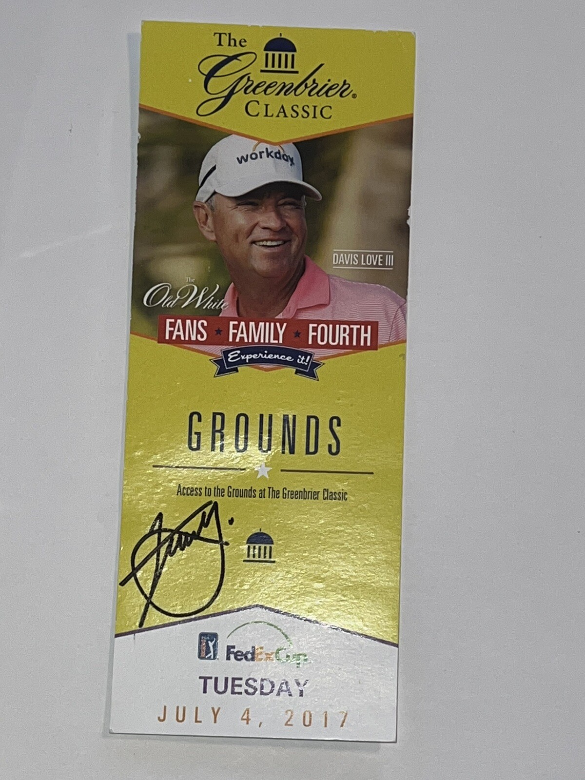 XANDER SCHAUFFELE Autographed Signed 1 St PGA Win Greenbrier Beckett Certified 