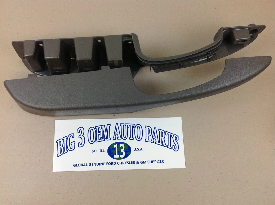 Chevrolet Express GMC Savanna LH Door Panel Grey Inner & Outer HANDLE KIT new OE - Image 3 of 4