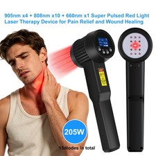 205W Laser Therapy Device Red Light Physiotherapy for Home Use 660nm 810nm 980nm