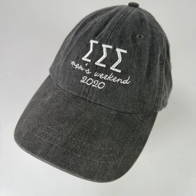 Adams Damen Baseball Cap Washed Black Baumwolle Verstellbar Sorority Mom Weekend