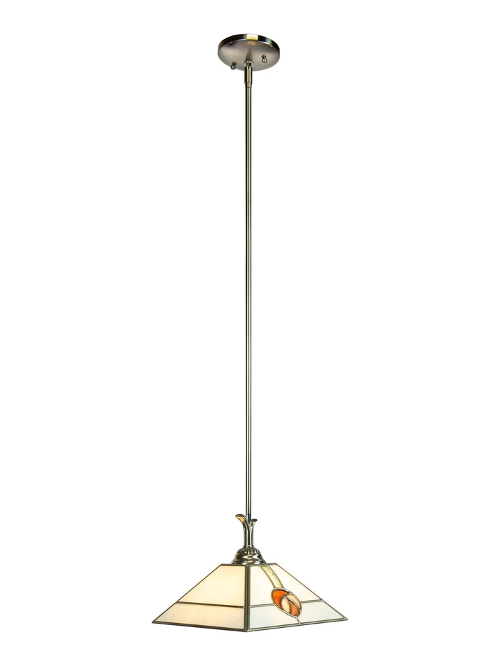 Mini colgante Dale Tiffany STH16218 Mack Rose, níquel satinado Foto 3 de 4