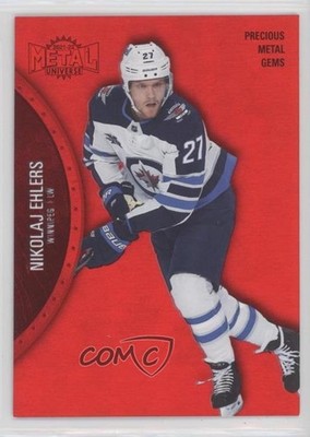 2021-22 Skybox Metal Universe PMG Red 30/100 Nikolaj Ehlers #9 0s6k