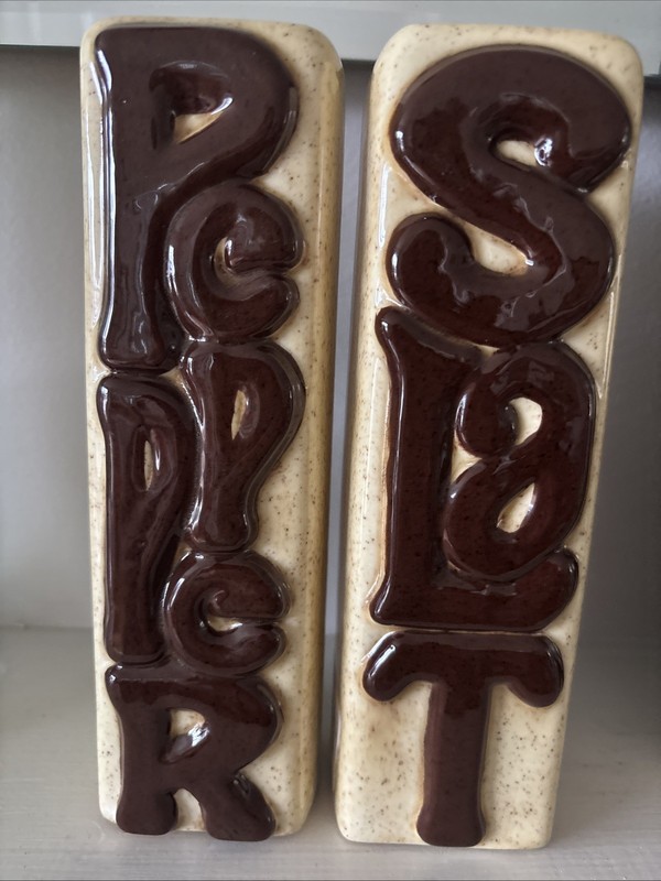 1970’s Mod Psychedelic Salt And Pepper Shakers
