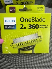 PHILIPS OneBlade 2x 360 Blades + Body Kit - One Blade Replacement   QP 624/50