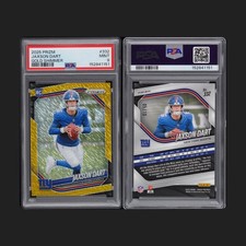 2025 Panini Prizm Jaxson Dart Gold Shimmer Rookie #d /10 PSA 9 POP 2 HUGE CARD