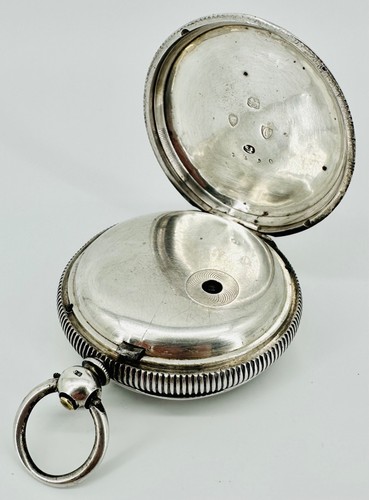 Antiguo Reloj Bolsillo Plata Fusee Londres 1878 Samuel Freeman Estuche Repuestos/Reparación - Imagen 5 de 18