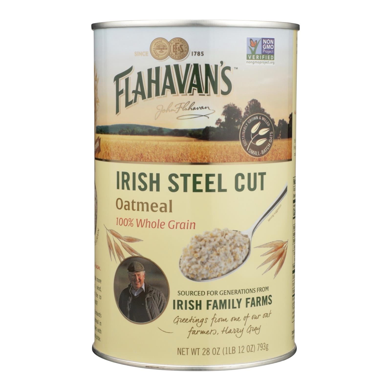 Flahavan's IRISH STEEL CUT OATMEAL 28 OZ NON GMO Pack Of 2 - BB04/26
