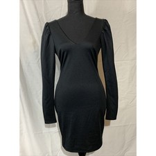 Kimchi Blue Little Black Dress Small Party Long Sleeve Mini Backless Nwot