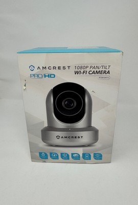 Amcrest Indoor Wireless HD 720p IP Camera IPM-720 Silver Tilt Pan Speaker NOB