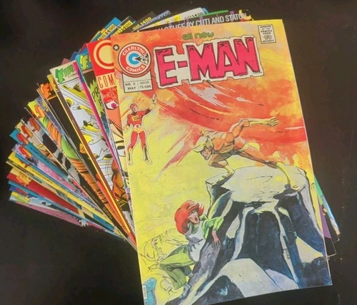 FIRST COMICS E-MAN #1-25 VF + Extras Comico VINTAGE X-MEN PARODY 36-Issue Lot