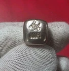 RARE - Bel Air Mint - 10 Gram .999 Fine Pure Silver Hand Poured Cube Bar Ingot