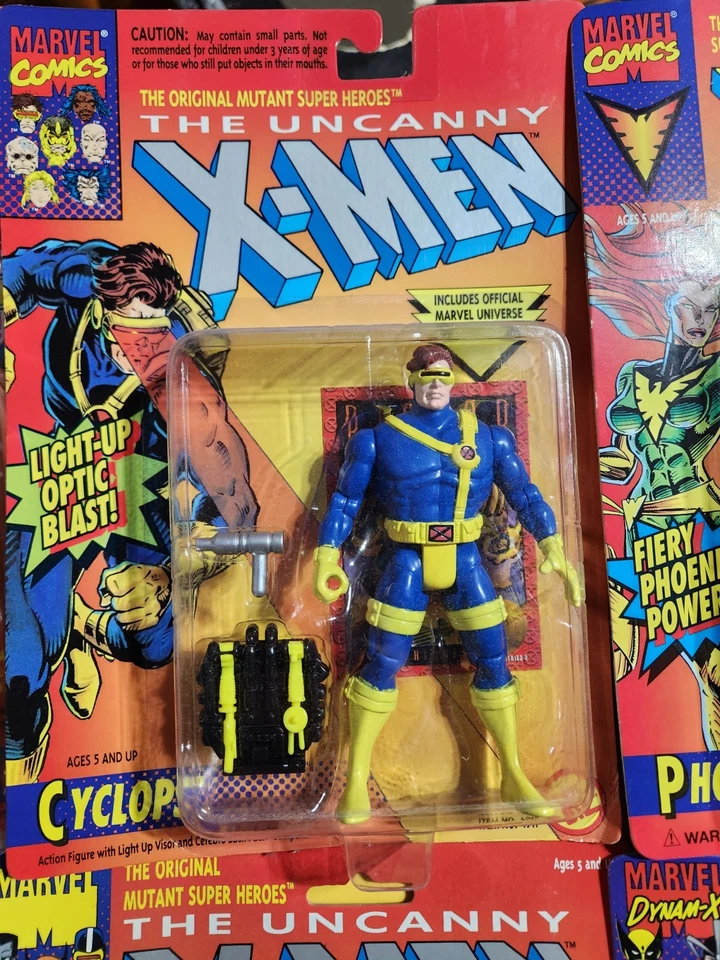 ToyBiz 90s X-Men 8 figure +comic Lot: Cyclops, Phoenix, Wolverine, Rogue, Gambit - Image 3 of 4