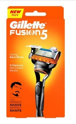 Gillette Fusion 5, Shaving Razor For Men | With Beard Shaping Back Blade