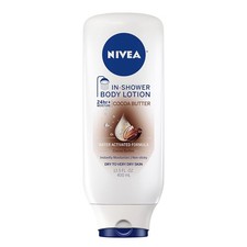 NIVEA Cocoa Butter In Shower Lotion, Body Lotion for Dry Skin, 13.5 Fl Oz .