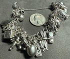 Bracelet Cable Chain Packed Rare James Avery 26/37 Charms Sterling Silver
