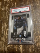 2024 Topps Museum Collection Junior Caminero PSA 9 Tampa Bay Rays Rookie Card. rookie card picture