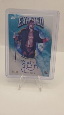 WWE Lexis King On Card Autogramm Limitiert 94/99 Topps Exalted 
