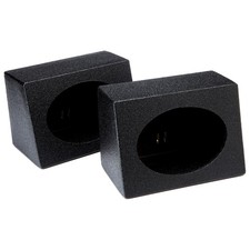 Universal 6x9" Full Range Wedge Angle Speaker Box Enclosure Pair - Rhino Coated