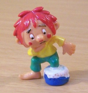 Ü Ei Altfiguren Der kleine Kobold Pumuckl D 1985 Tollpatsch bl. Original RAR