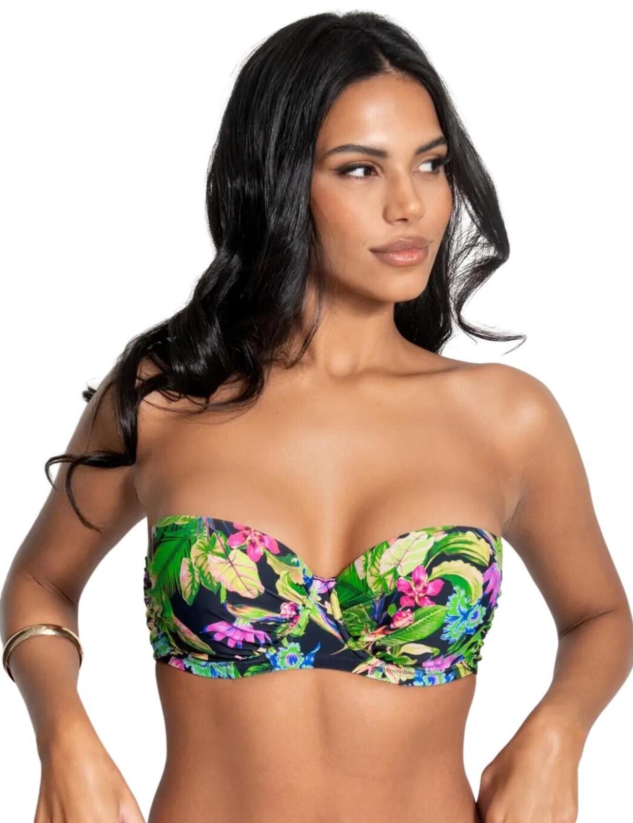 Pour Moi St Lucia Strapless Bikini Top 29500 Womens Padded