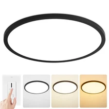 Modern 16'' Led Ceiling Light Fixture, Ultra Thin Flush Mount, Dimmable & 300...