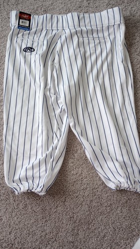 Pantalon De Baseball Rawlings Pro-Dri Jeunesse – Blanc, Taille Small, Coupe Semi-relaxée, Neuf