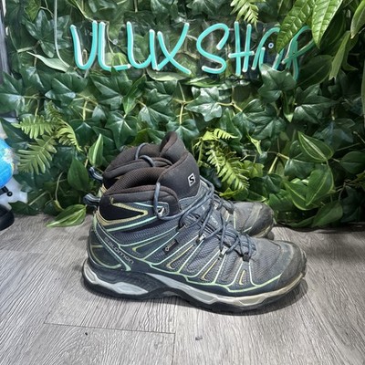 Salomon X Ultra 2 Mid GTX Size 10 Women Boots Blue Gore-Tex Waterproof