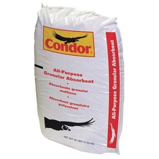 CONDOR 35UX85 Granular Clay Floor Absorbent,25 lb.,Bag PK 2