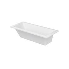 DURAVIT Badewanne D-Code 1600 x 700 mm Weiß Wanne mit Rückenschräge