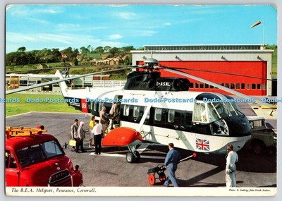 L369823 Penzance Cornwall The B E A Heliport John Hinde E Ludwig