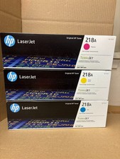 HP 218A 3-PACK - Cyan/Magenta/Yellow LaserJet Toner Cartridge OEM  SEALED 