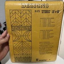 Rug Crafters Designs Ethnic 18” X48” Burlap Pattern