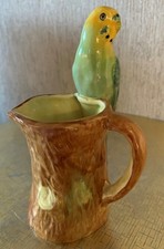 Vintage 1950’s Weetman Budgie Budgie Jug with Green and yellow Bird Perfect