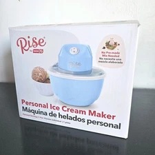 Rise By Dash Personal Electric Ice Cream Maker Machine Blue with 1 Pint