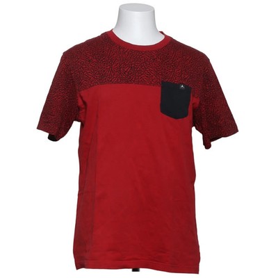 Nike, T-shirt, Größe: L, Rot/Schwarz, Baumwolle, Print, Herren #BAI