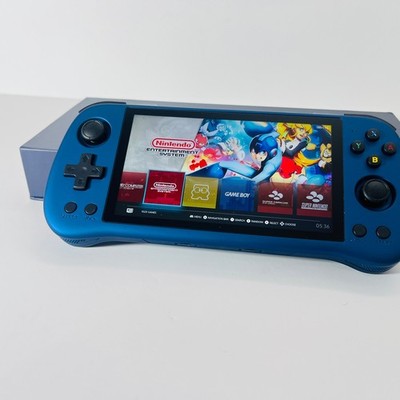Powkiddy X55 Tragbare Spielkonsole 5,5 Zoll IPS Bildschirm 450 PSP Spiele TV HDMI UK