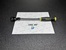 Snap-on Tools USA NEW HI VIZ YELLOW 3/8" Drive Long Flex Head Ratchet FHLF80A