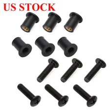 For Yamaha Snowmobile 90150-05024-00 90179-05523-00 Windshield Nut+Screw Kit 12x