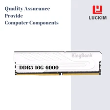 RAM Kingbank Desktop DDR5 Silver 16G 6000 RAM - 16 GB DDR5 6000 MHz CL36 288 pin